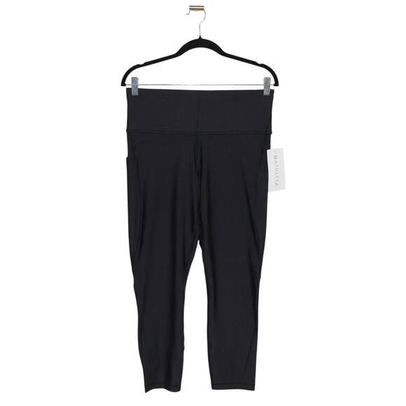 Athleta Pants - Athleta Interval Stash High Rise Perforated 7/8 Legging Black Size Large NWT